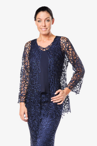 Soulmates C809 Hand Crocheted Beaded Lace Jacket