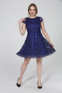 Soulmates D1308 Lace Mini Cocktail Party Dress