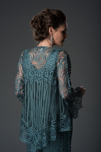 Soulmates D7156 Hand Crocheted Jacket Top and Skirt Set