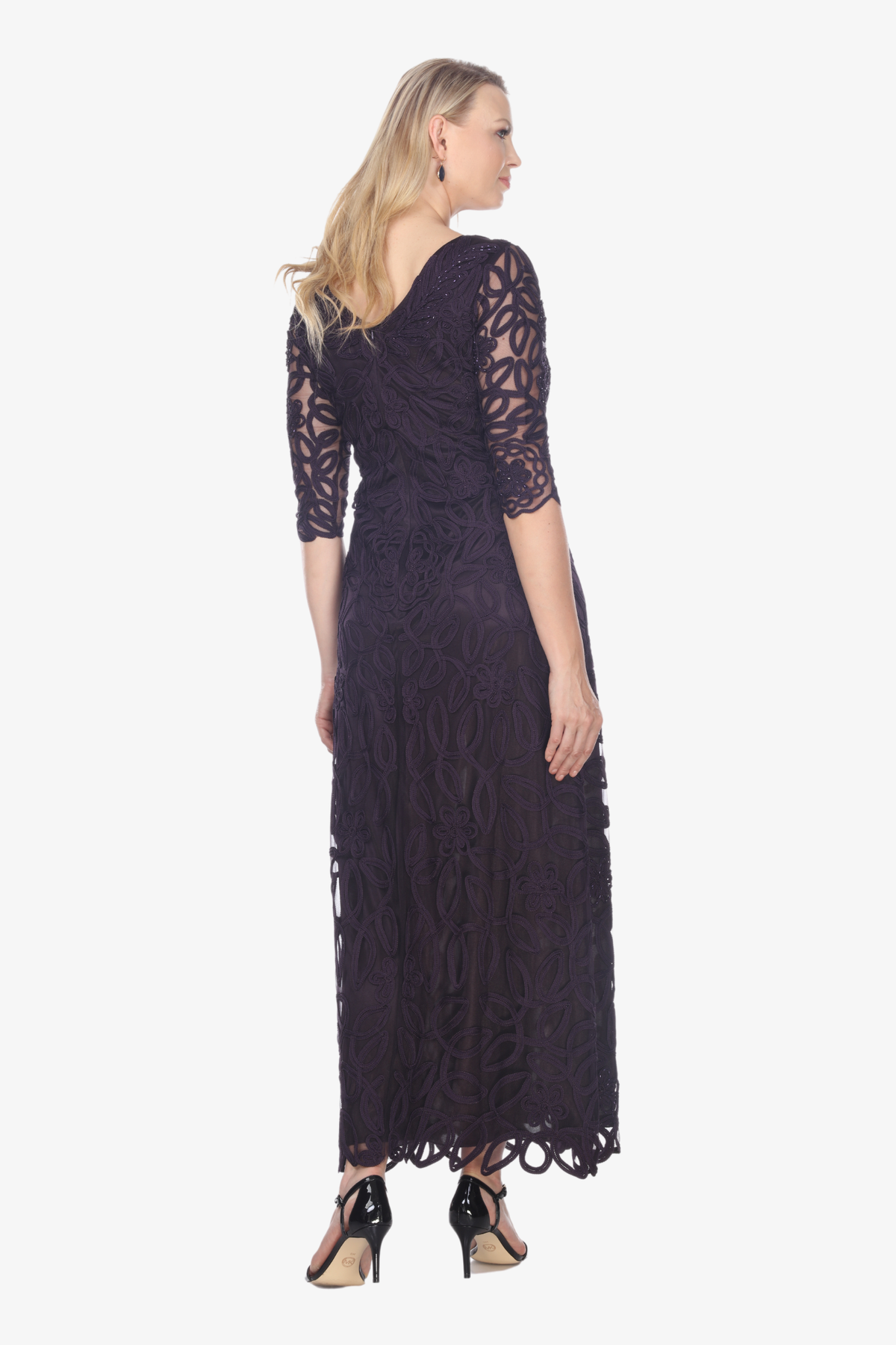 Soulmates 1616 Embroidered Sheath Evening Dress