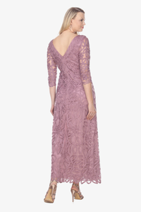 Soulmates 1616 Embroidered Sheath Evening Dress