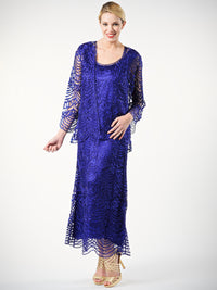 Soulmates C1062 Scallop Hand Crocheted Lace Dress with Jacket Set (Capsule2)