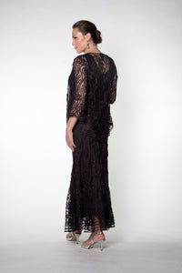 Soulmates C1079 Wave Crocheted Lace Mother of the Bride Jacket Top and Skirt Set (Capsule2)