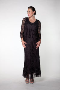 Soulmates C1079 Wave Crocheted Lace Mother of the Bride Jacket Top and Skirt Set (Capsule2)