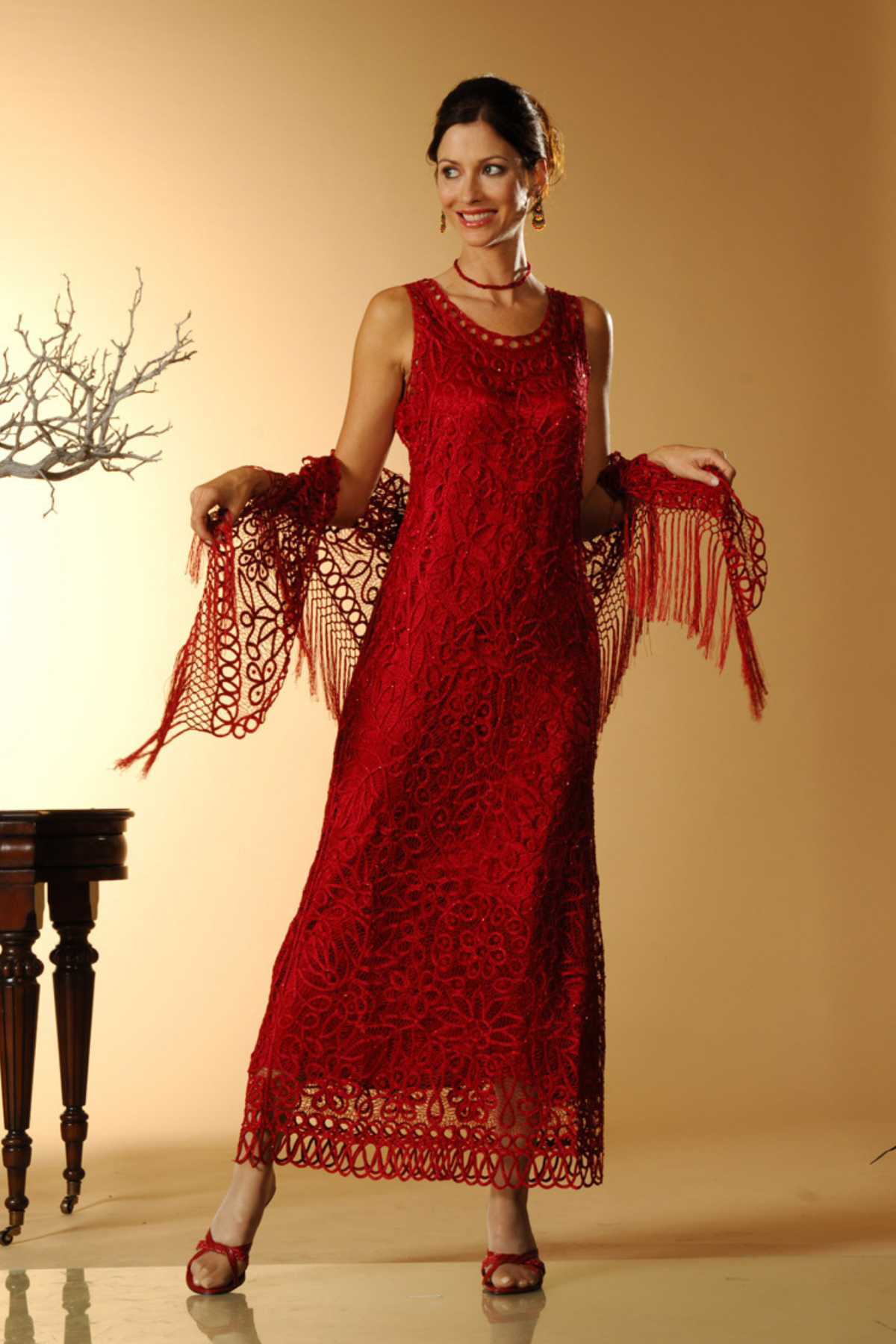 Soulmates C12002 Signature Handmade Beaded Mother of Bride Dress with Shawl