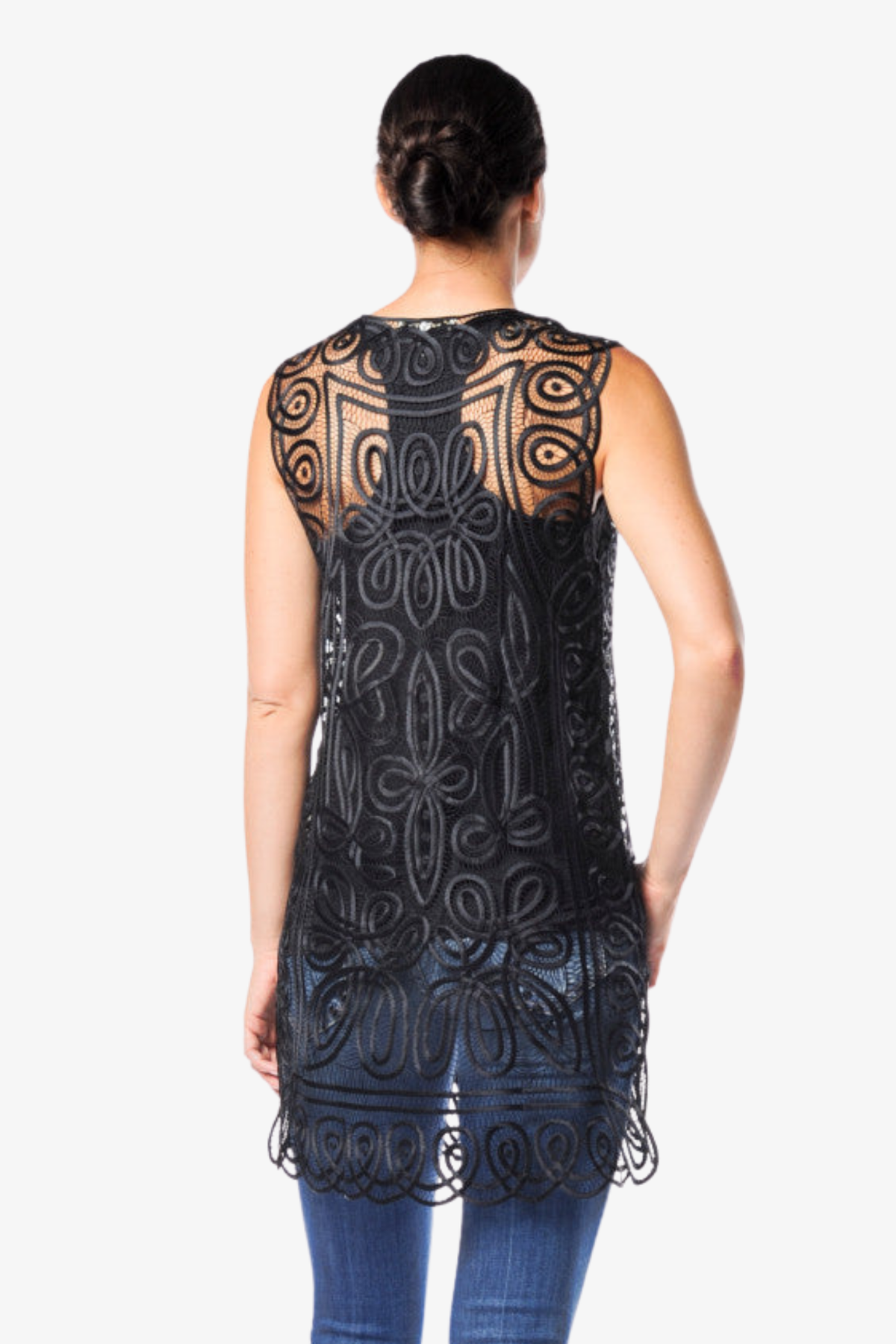 Soulmates C21L Hand Crocheted Silk Long Vest