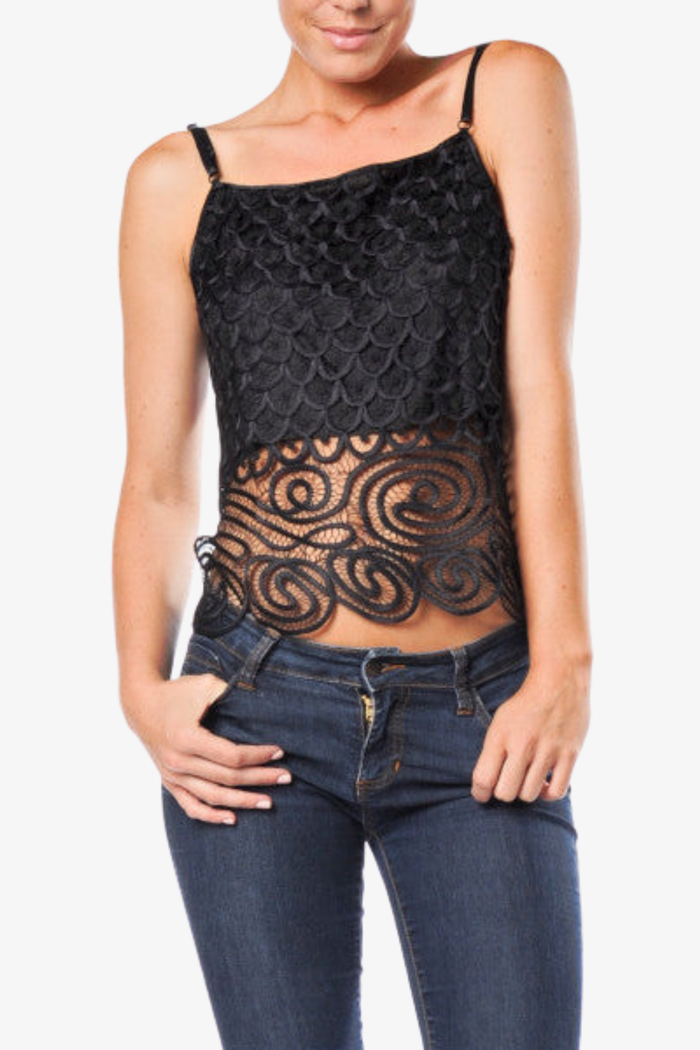 Soulmates C3104 Hand Crocheted Silk Camisole