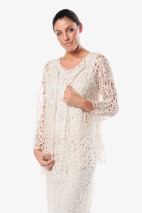 Soulmates C809 Hand Crocheted Beaded Lace Jacket