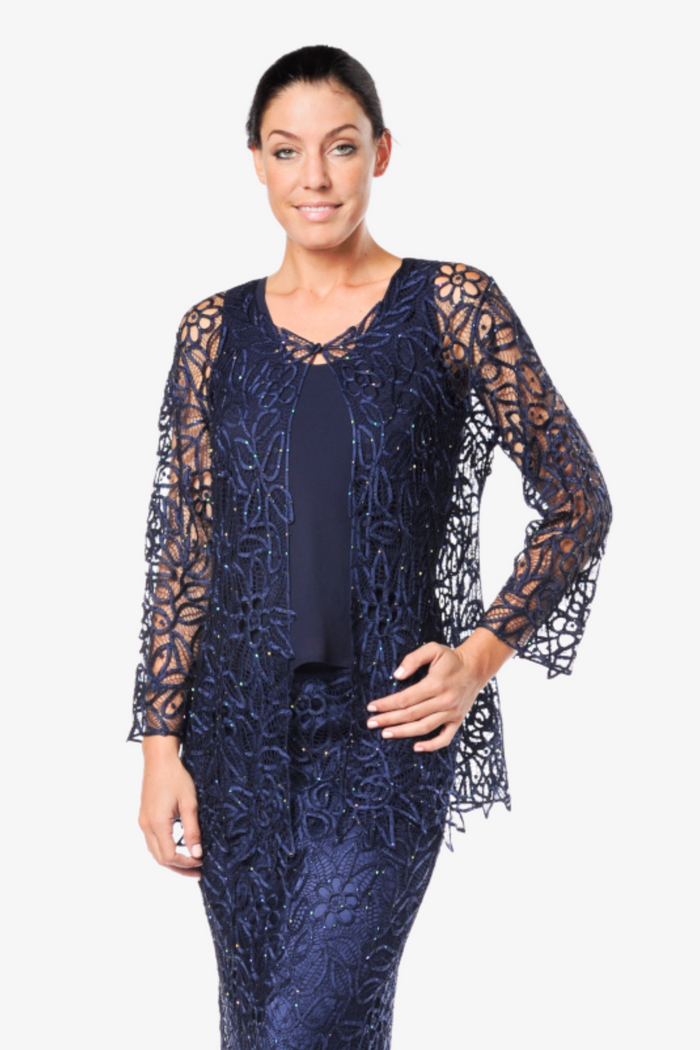 Soulmates C809 Hand Crocheted Beaded Lace Jacket