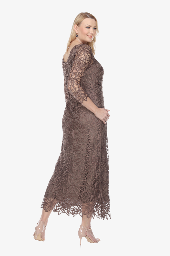 Soulmates C904 Handmade Silk Lace V-Neck Dress