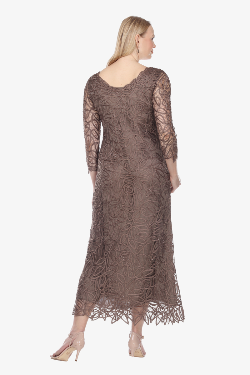 Soulmates C904 Handmade Silk Lace V-Neck Dress