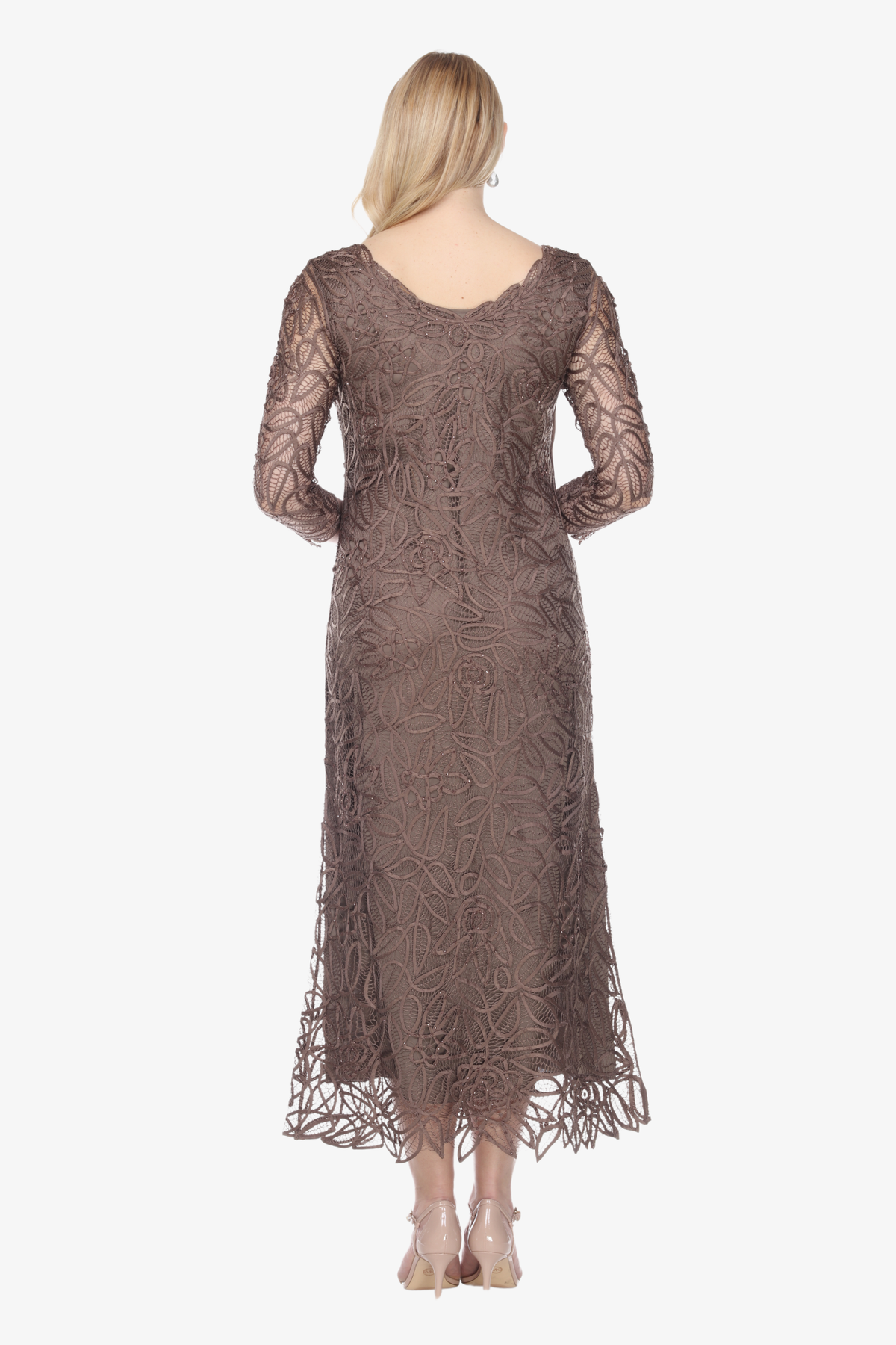 Soulmates C904 Handmade Silk Lace V-Neck Dress