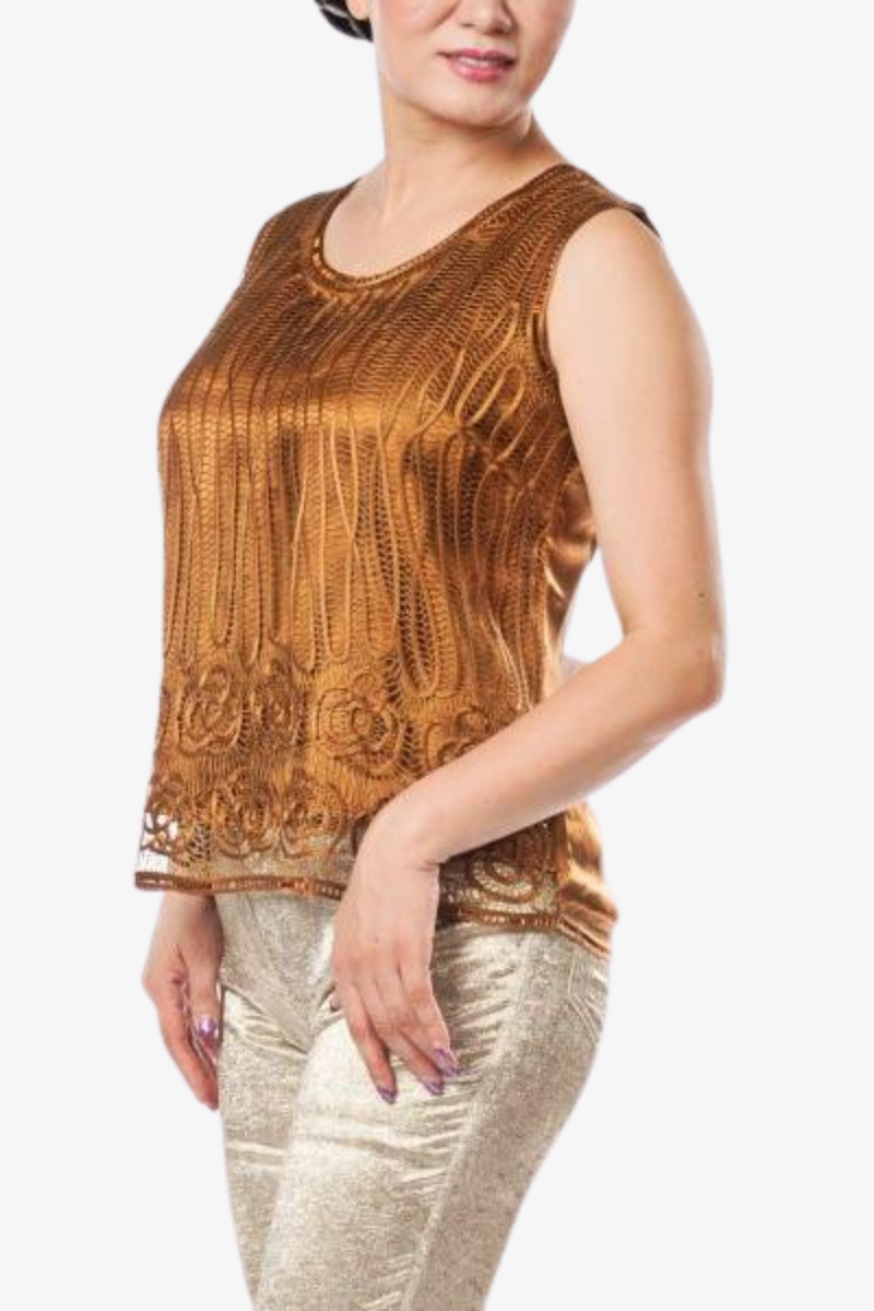 Soulmates C905 Silk Beaded Tank Top