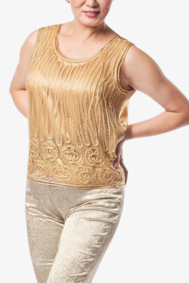 Soulmates C905 Silk Beaded Tank Top