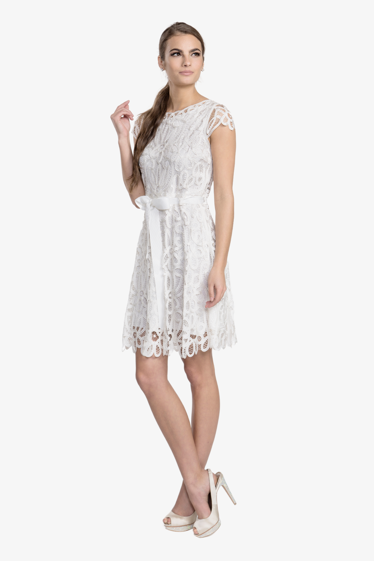 Soulmates D1308 Lace Mini Cocktail Party Dress