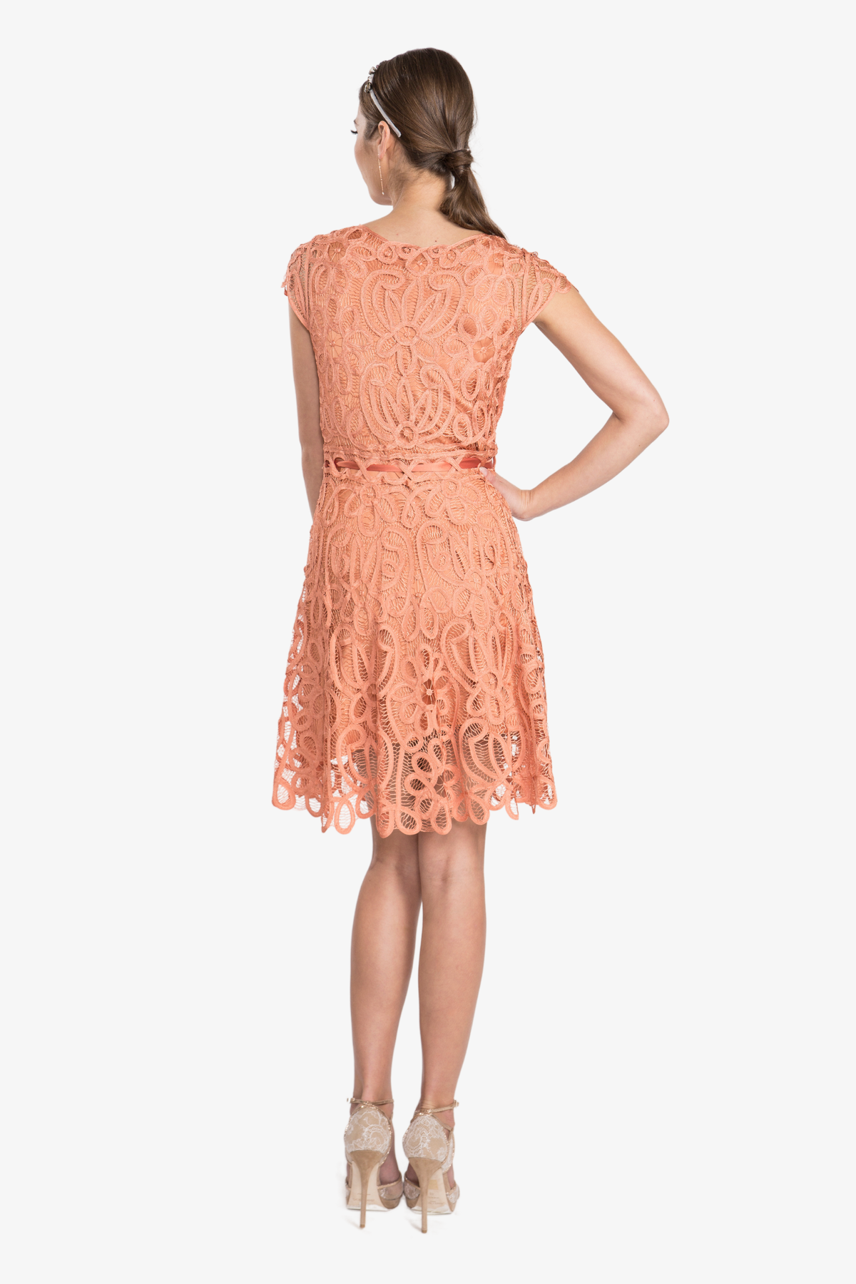 Soulmates D1308 Lace Mini Cocktail Party Dress