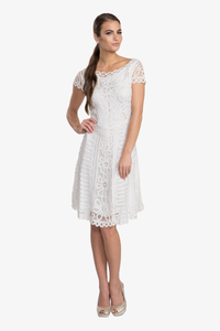 Soulmates D1319 Hand Crocheted Lace Wedding Party Bridal Shower Dress