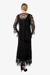 Soulmates D7052 Hand Crocheted Lace Evening Mother of Groom Dress with Jacket Set