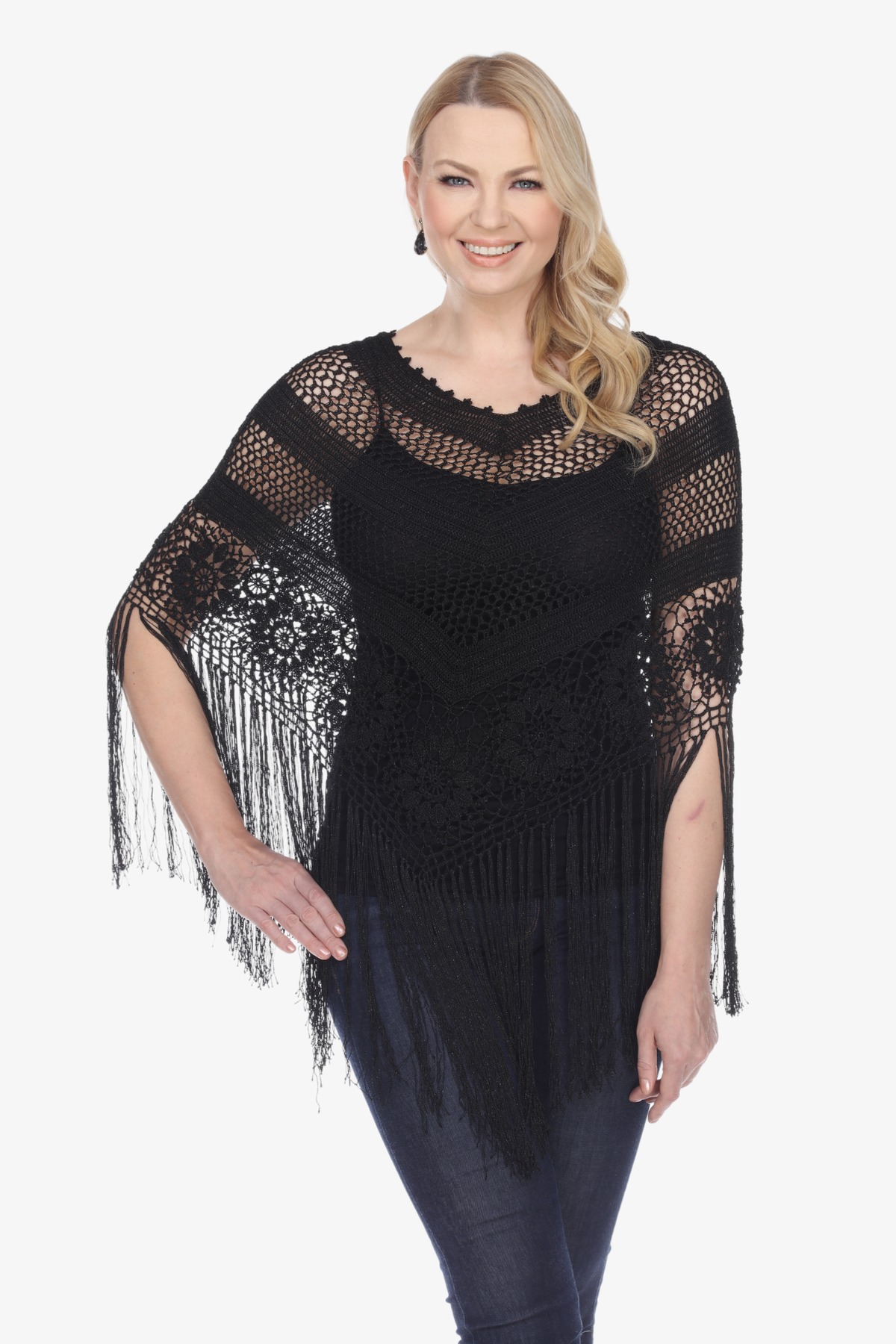 Soulmates G1009 Hand Crochet Poncho