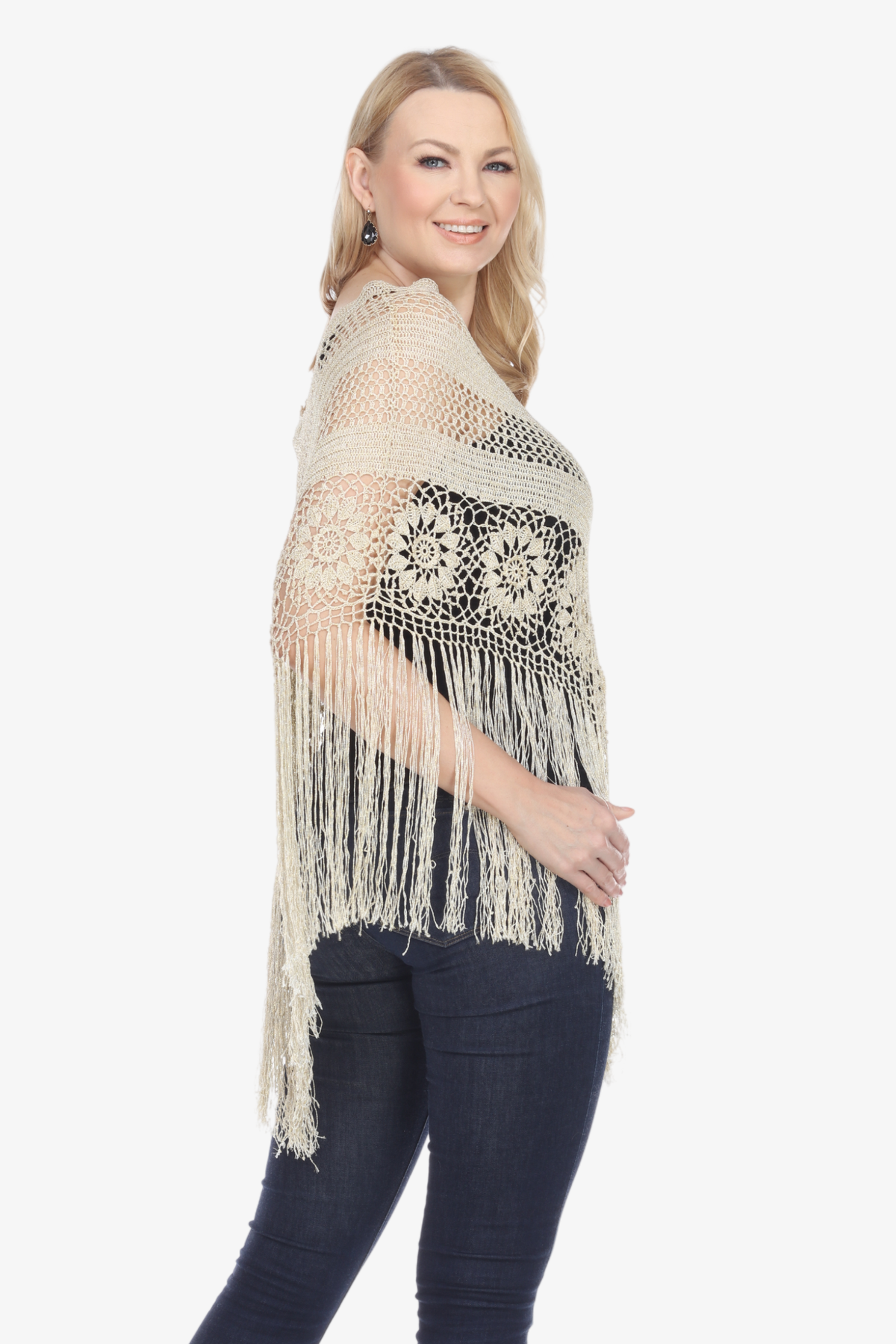 Soulmates G1009 Hand Crocheted Poncho