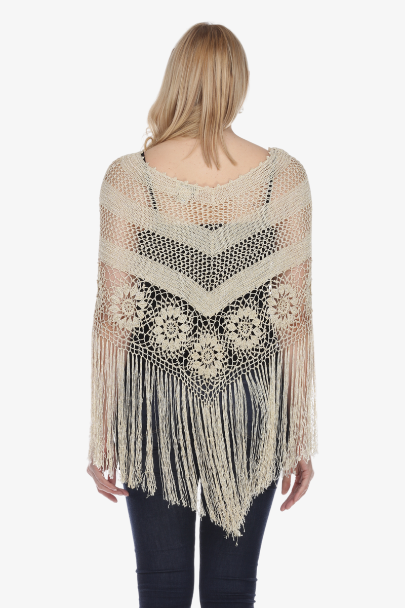 Soulmates G1009 Hand Crocheted Poncho