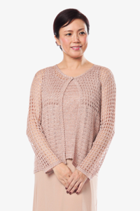 Soulmates G1102 Hand Crocheted Beaded Top with Jacket Set