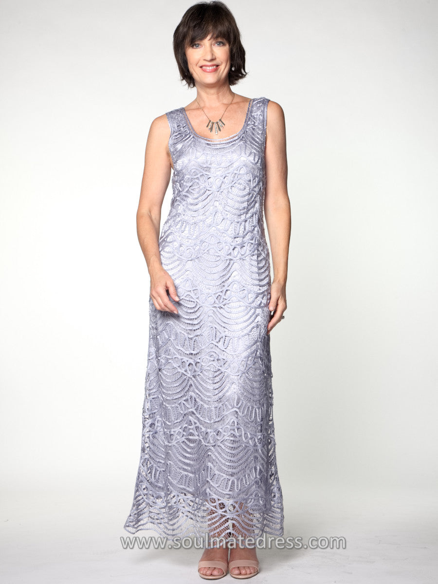 Soulmates C1062 Scallop Hand Crocheted Lace Dress with Jacket Set (Capsule)