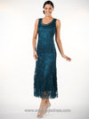 Classic Hand-Crocheted Lace Evening Dress